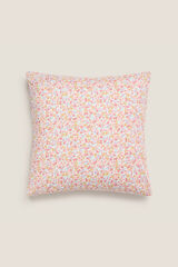 Womensecret Floral cotton cushion cover rózsaszín