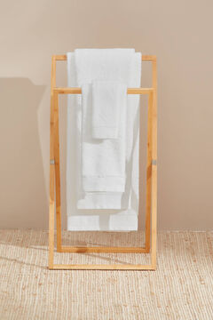 Womensecret Toalha duche friso algodão egípcio 70 x 140 cm. branco