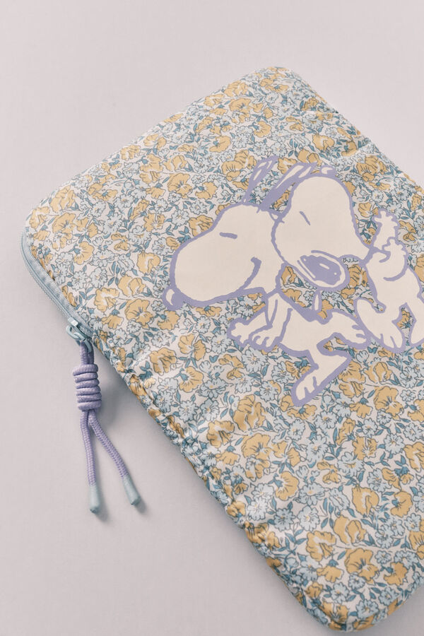 Women'secret Housse de tablette &agrave; petites fleurs Snoopy imprim&eacute;