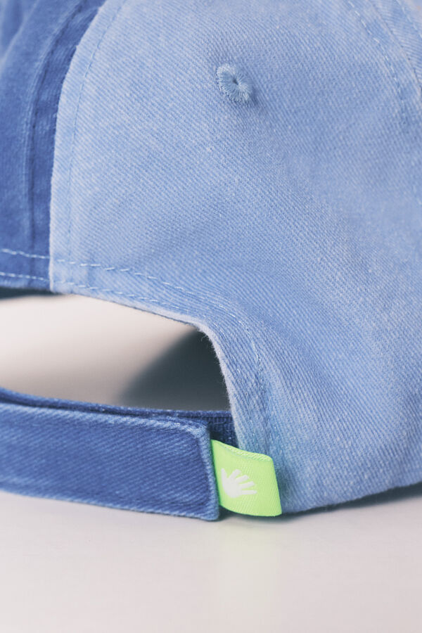 HI&BYE Blue cotton adjustable cap blue