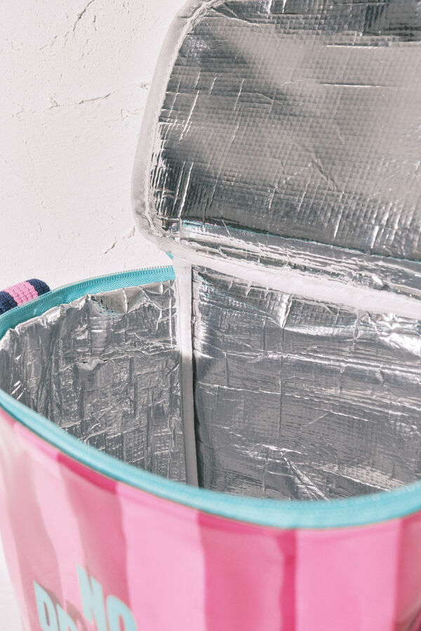 Women'secret Pink striped cooler bag pink