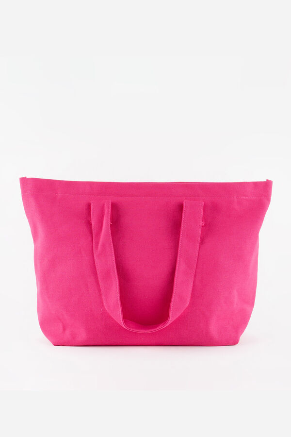 Victoria Bolso shopper algod&oacute;n fucsia