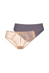 Womensecret Two-piece Melanie cheeky hipsters pack marron