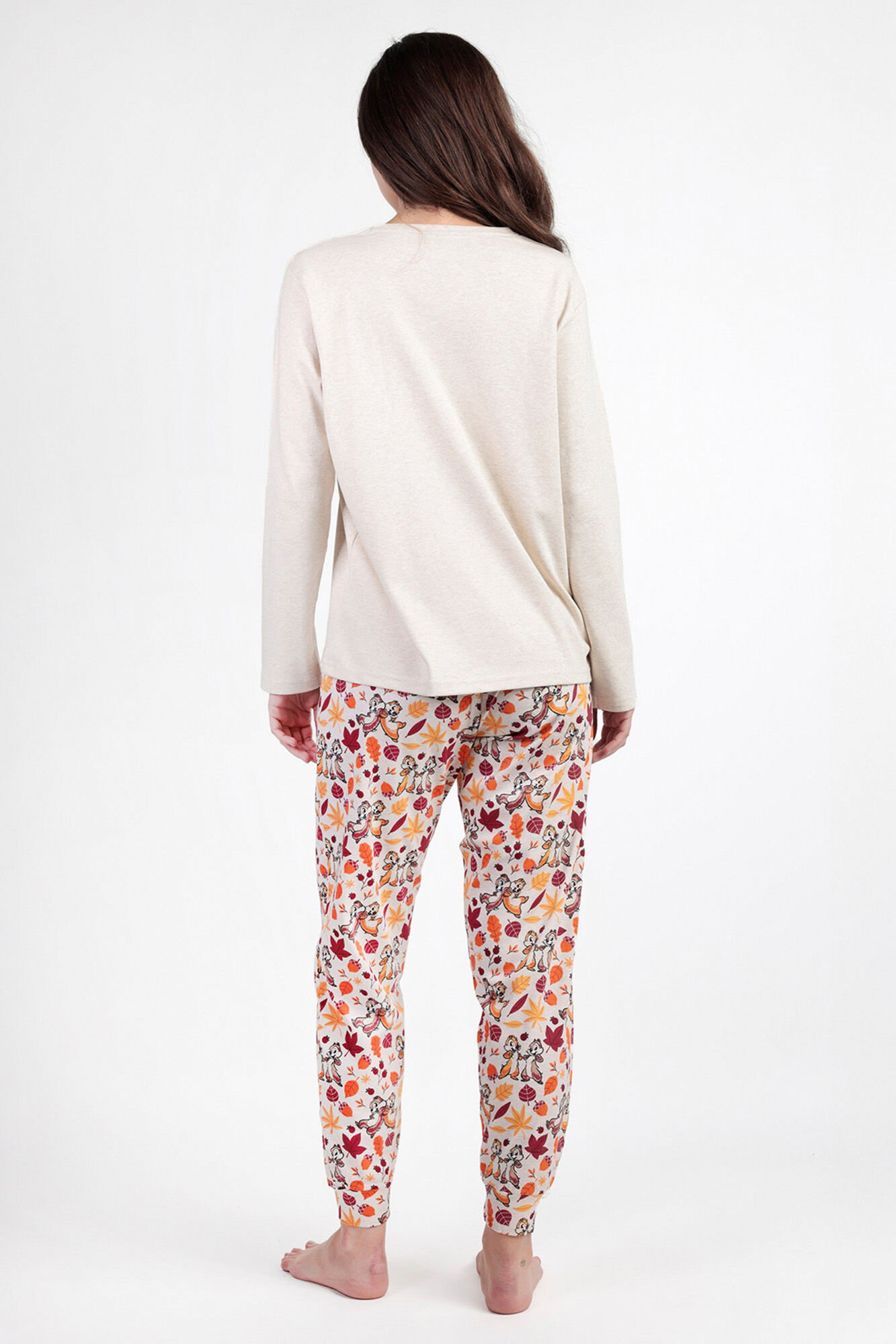 Admas Pijama largo Chip&Dale oto&ntilde;o para mujer