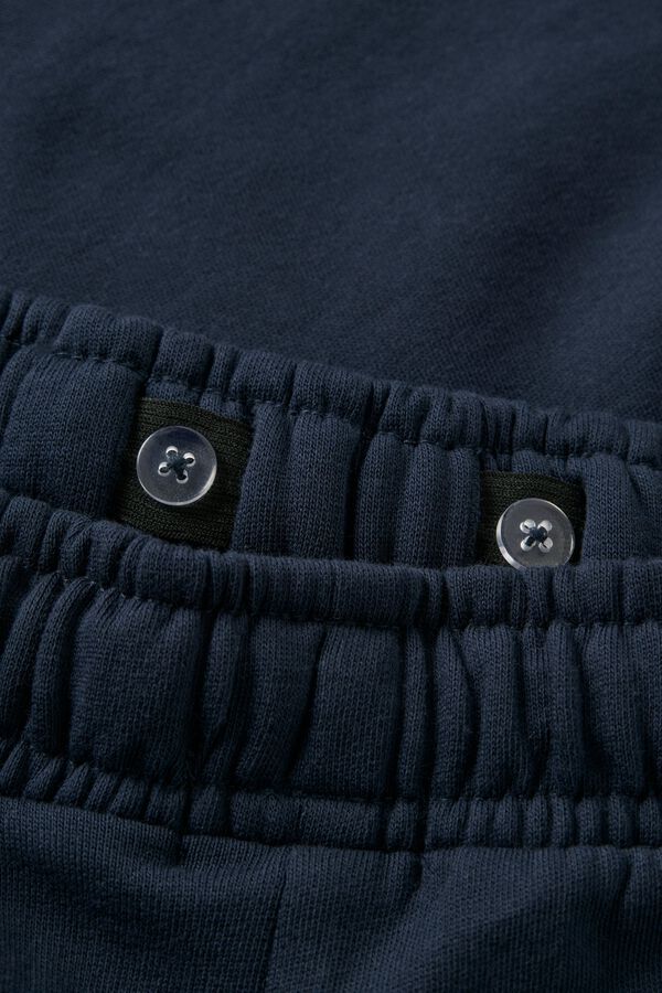 Lmtd Bermuda felpa cinturilla el&aacute;stica y ajuste interior azul