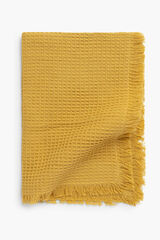 Calma House Kissenbezug mit wabenstruktur aus wellenstein mit Print