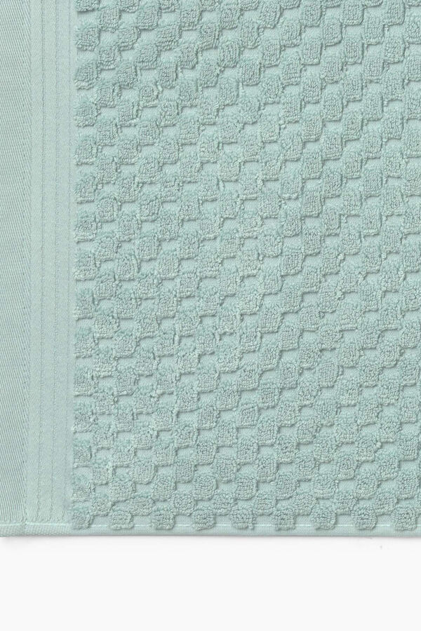 Womensecret Tapete banho friso algodão bambu 50 x 70 cm. azul