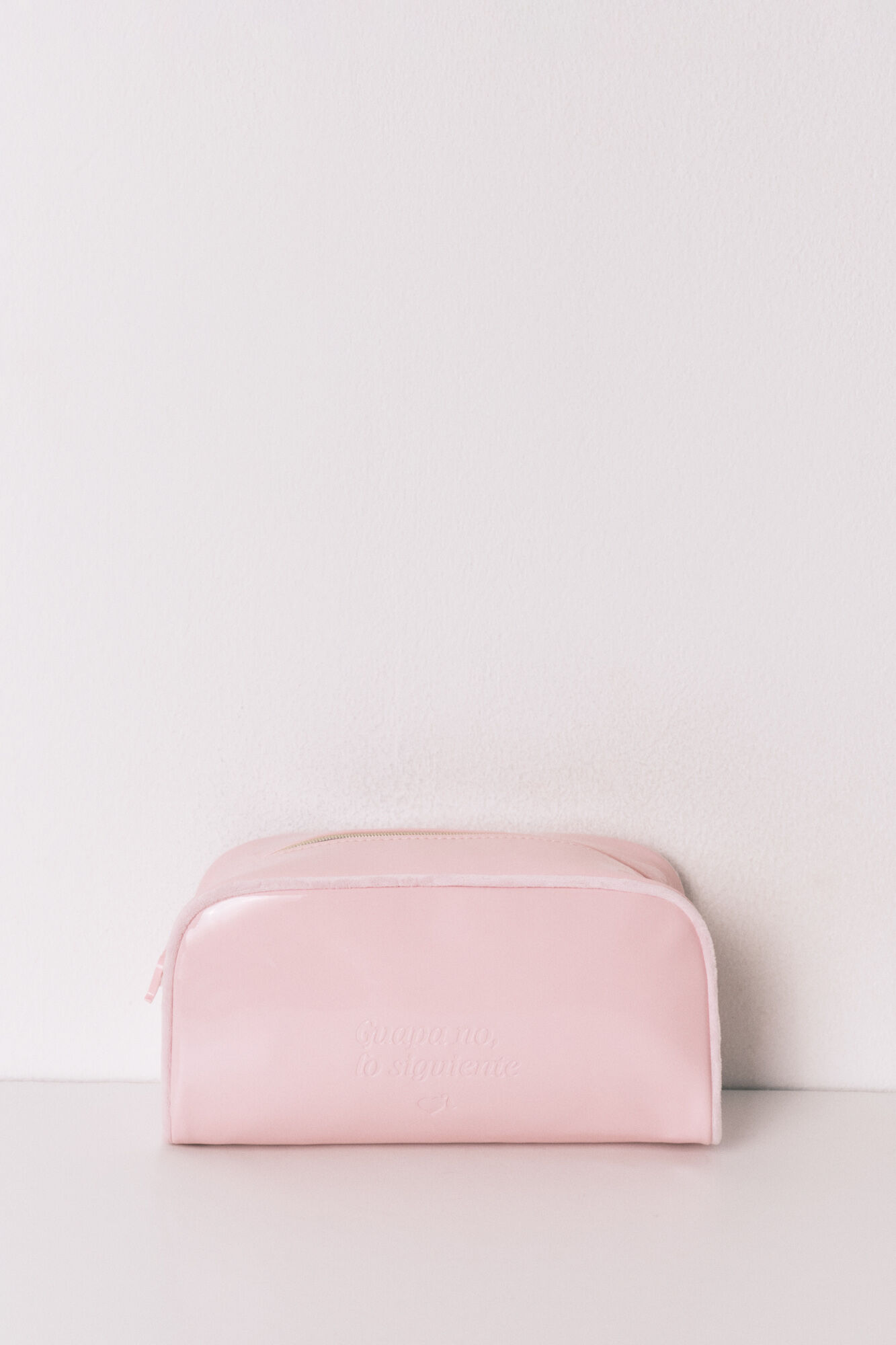 Women'secret Grande trousse de toilette en cuir trousse de toilette rose