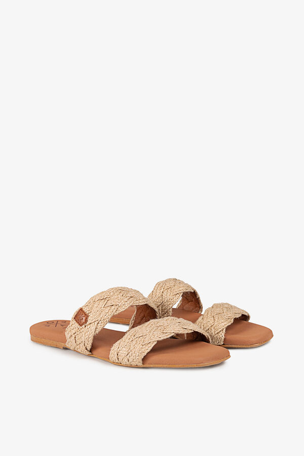 Popa Sandalia plana marr&oacute;n