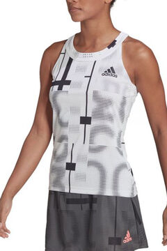 Womensecret Adidas Wms Club Tennis Graph Tank White/Black Weiß