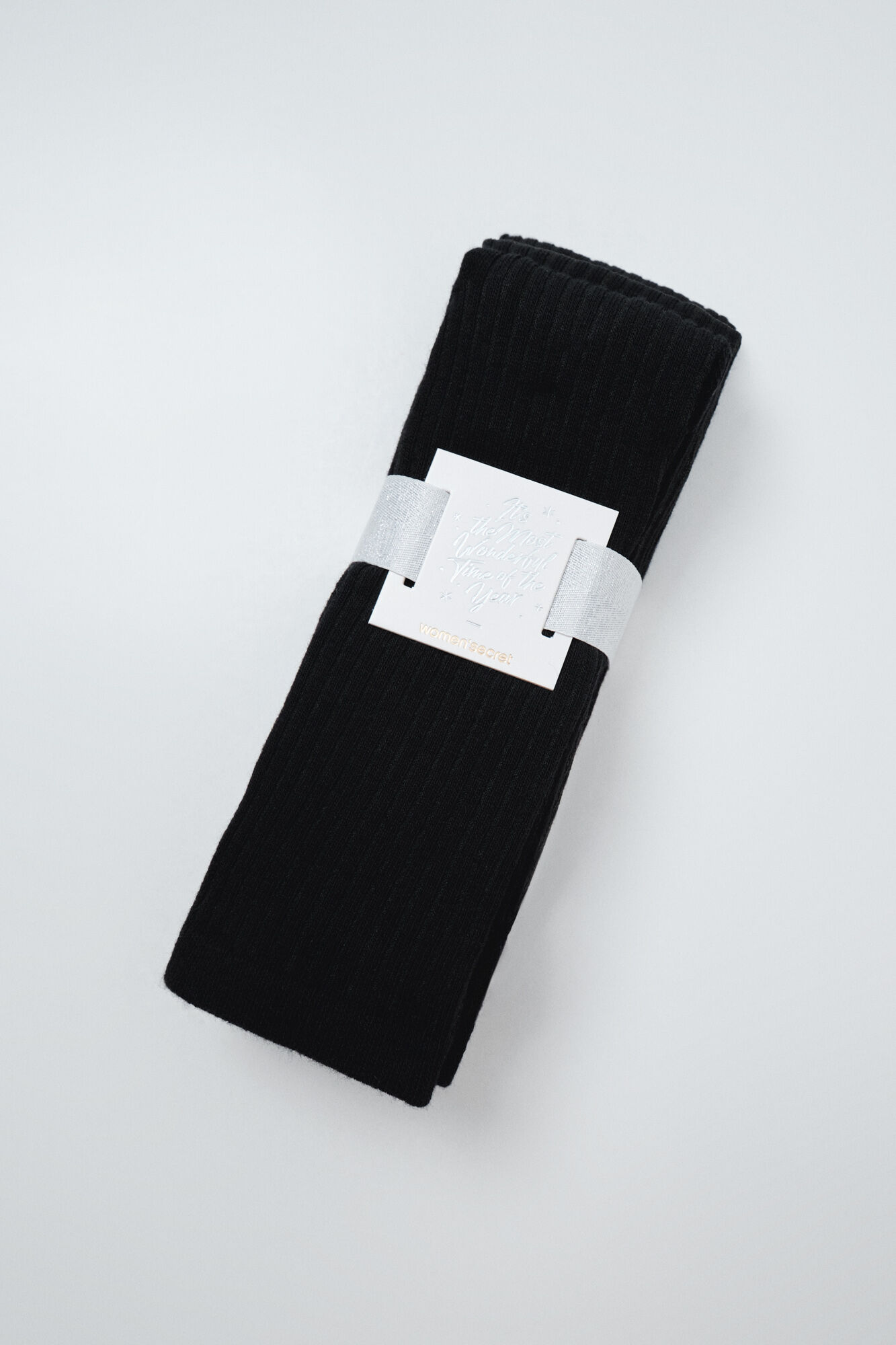 Women'secret Black lurex 3-pack long socks