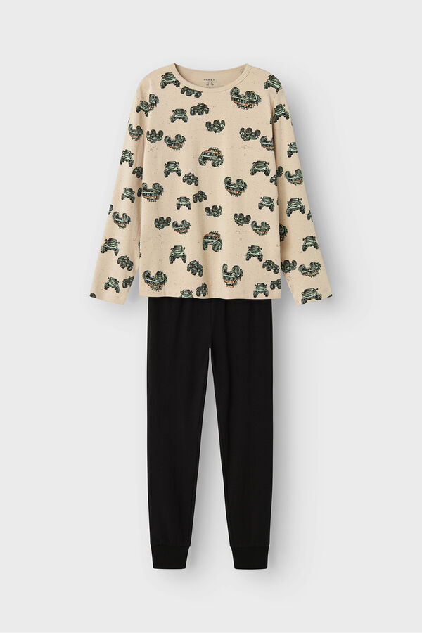 Name it Pijamas de carro para meninos bege