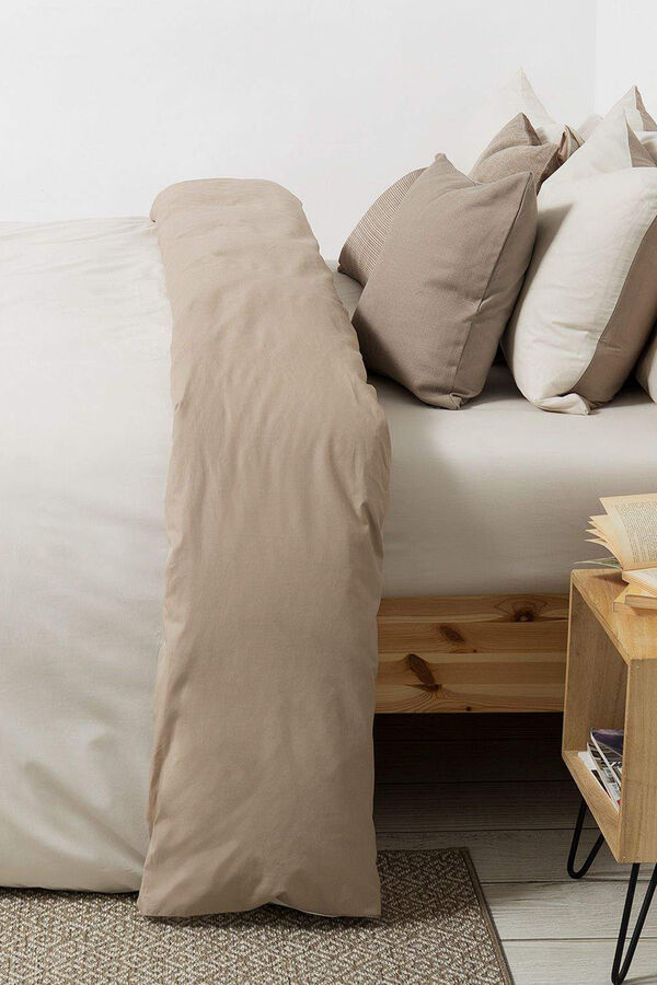 Womensecret Bettbezug Baumwollperkal wendbar. Bett 105-110 cm. Braun
