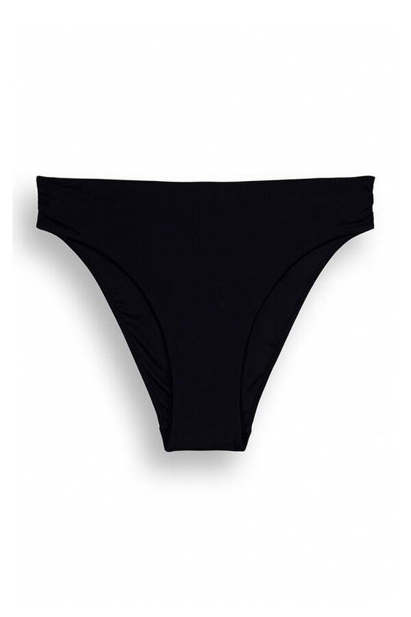 Womensecret Black high-rise bikini bottoms black