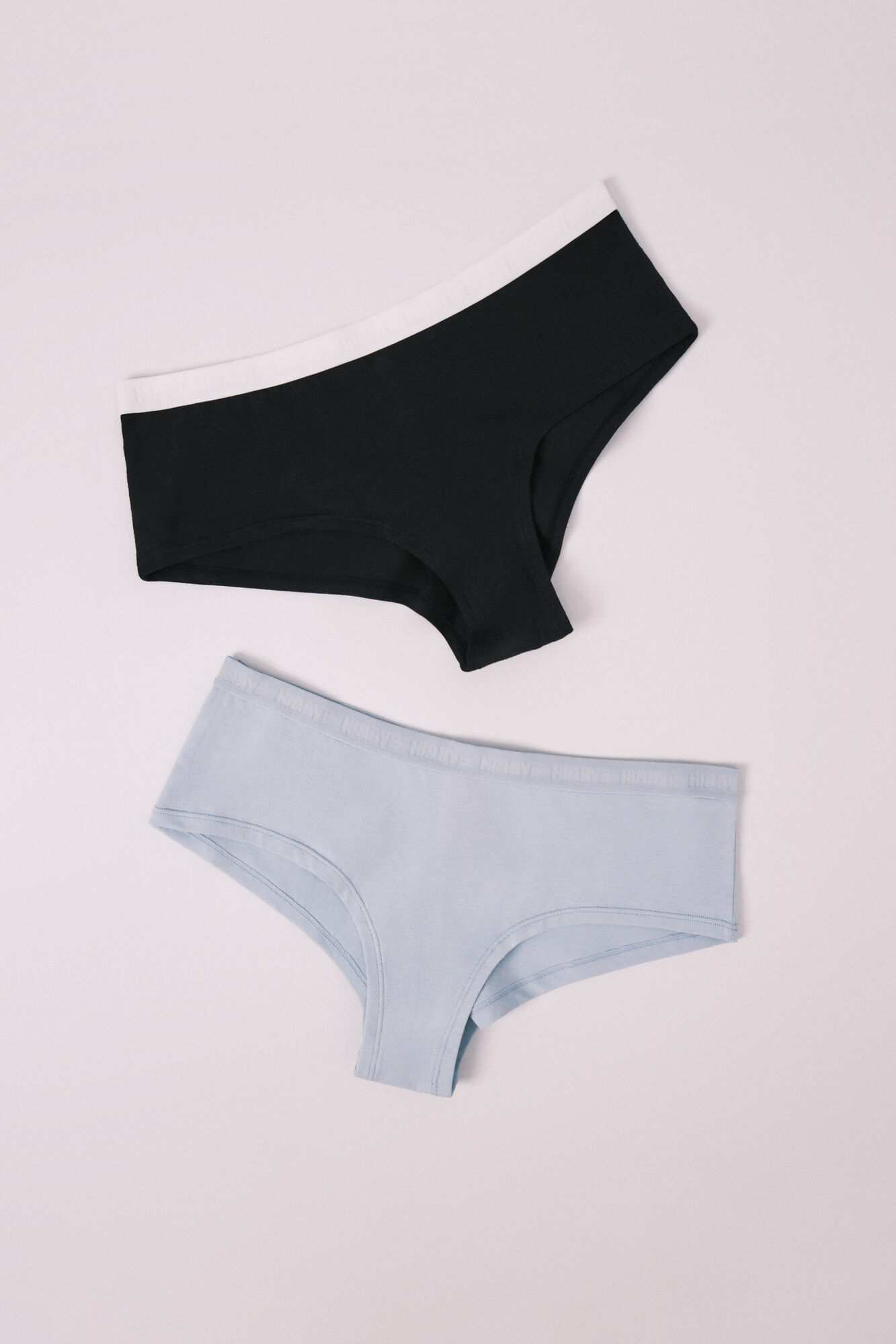 HI&BYE Blue cotton 2-pack culottes panties