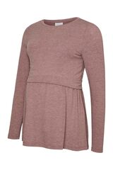 Mamalicious Long sleeve breastfeeding T-shirt pink