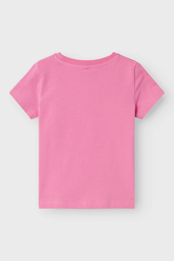 Womensecret T-shirt menina manga curta rosa