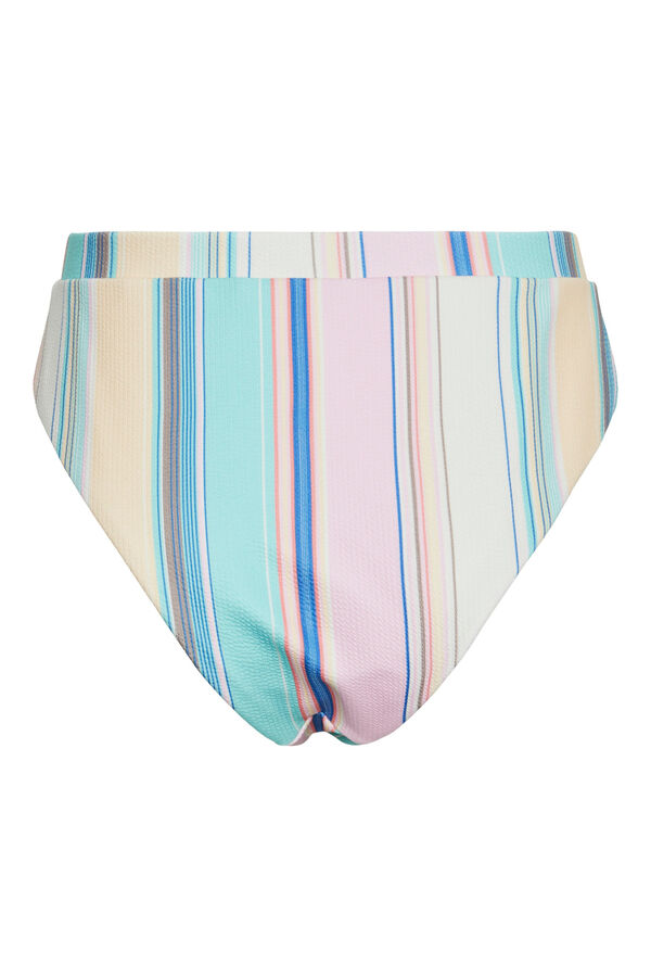 Womensecret High waist bikini bottoms in a striped print. marron