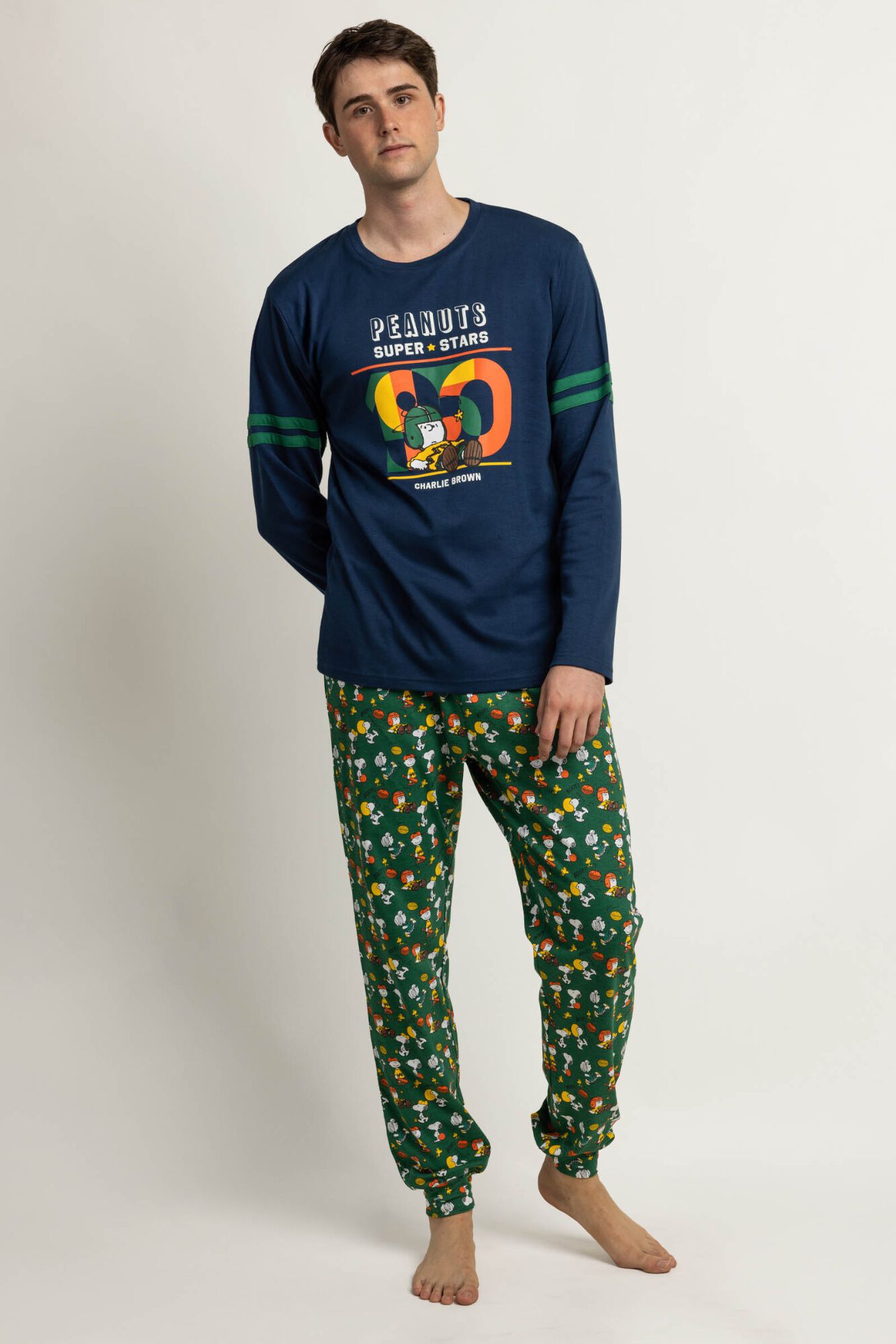 Admas Pijama Largo Hombre Peanuts