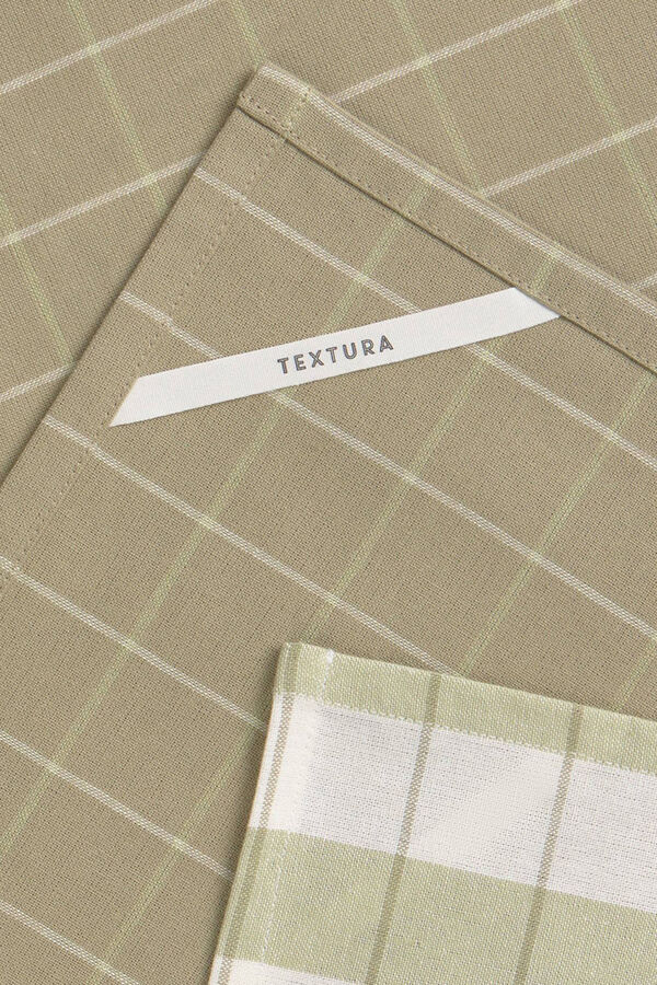 Textura Conjunto de trapos de algod&atilde;o bege