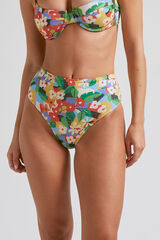 Womensecret Amazonia high waist bikini bottoms rávasalt mintás