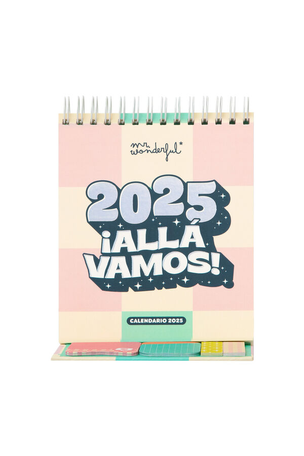 Mr. Wonderful Calendario de sobremesa peque&ntilde;o 2025: &iexcl;all&aacute; vamos! estampado