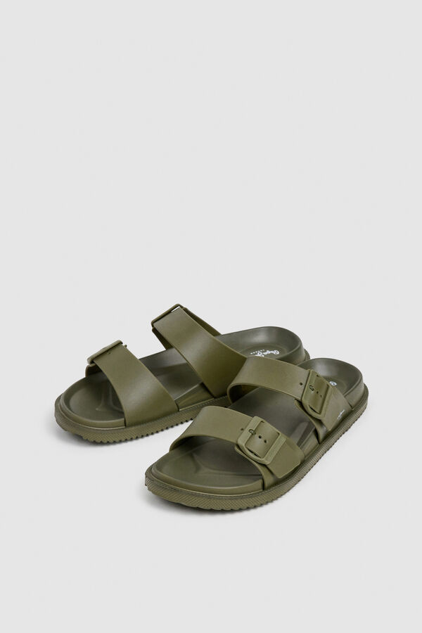 Pepe Jeans Military double strap sandal printed