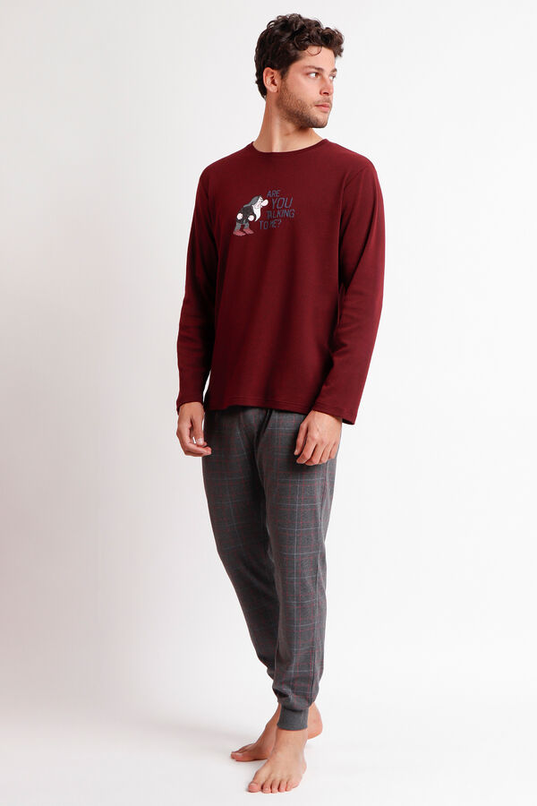 Admas Grumpy Are You Talking To Me Men's Pajamas printed