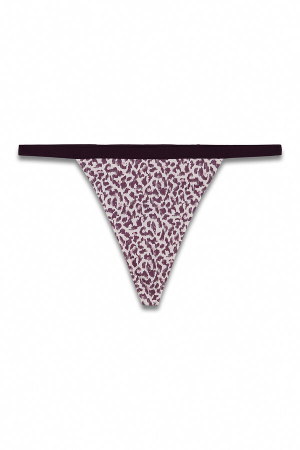 Women'secret Animal print thong nude