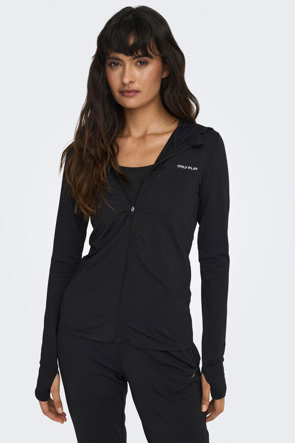 Only Play Ultraleichte Trainingsjacke Schwarz