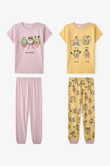Penti Pack 2 pijamas infantiles aguacates amarillo