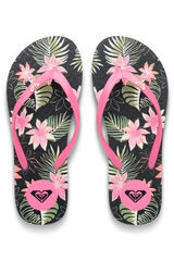Roxy Chanclas estampado tropical negro