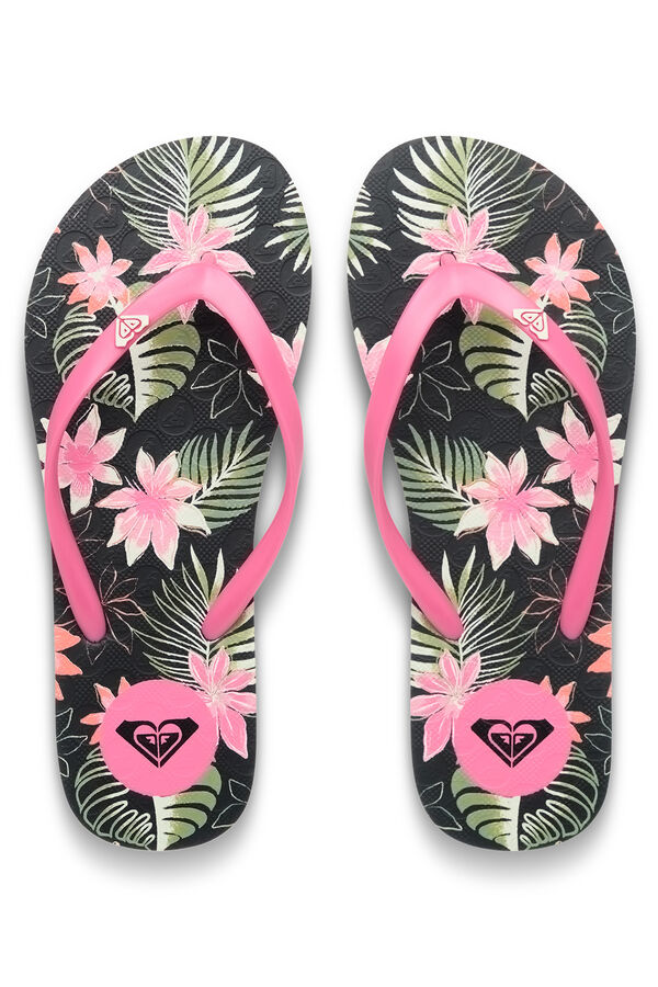 Roxy Chanclas estampado tropical negro