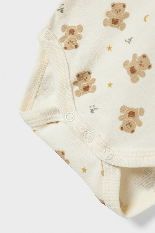 Name it Conjunto de 3 bodies para bebê branco