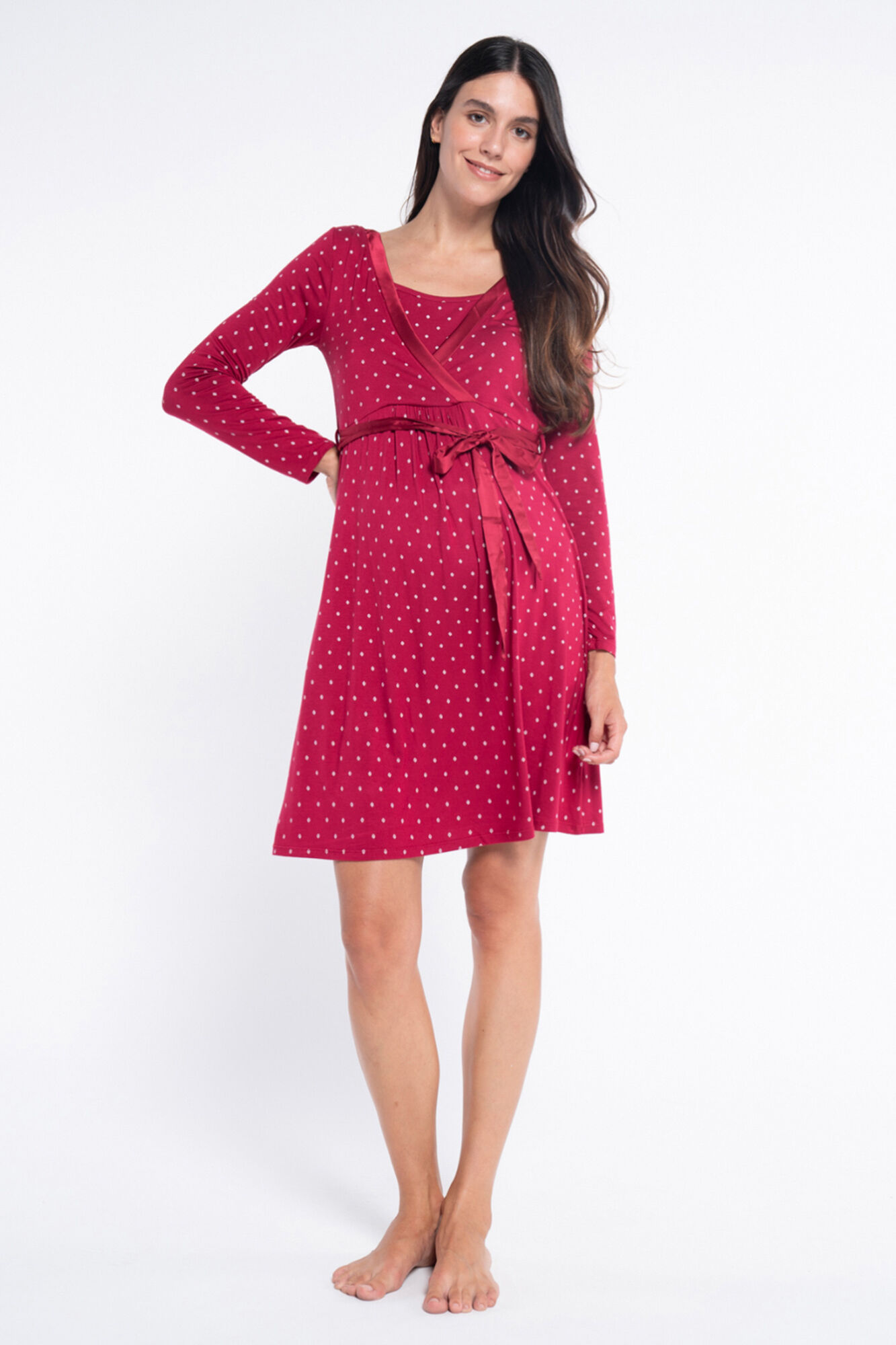 Ohma! Camis&oacute;n lactancia m/l estampado corbater