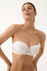 Promise Sujetador push up encaje blanco