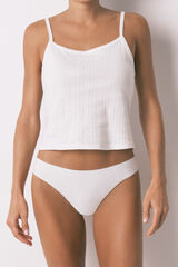 Women'secret Multicoloured microfibre 3-pack thongs white