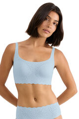 Sloggi Soutien top de renda efeito invis&iacute;vel azul