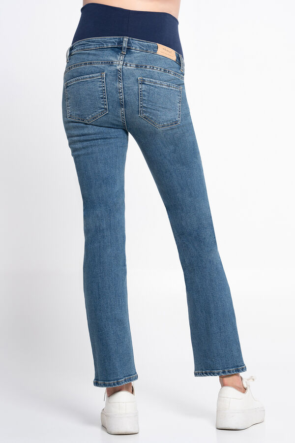 Ohma! Straight high-waist maternity jeans blue