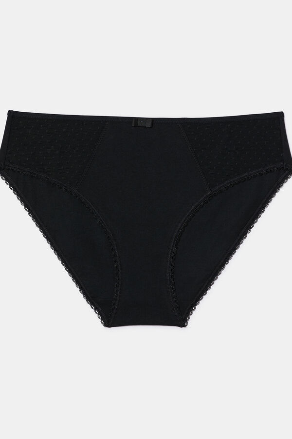 DIM Generous Organic Cotton Briefs  black