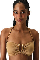 Penti Top de Bikini Leas Bandeau beige
