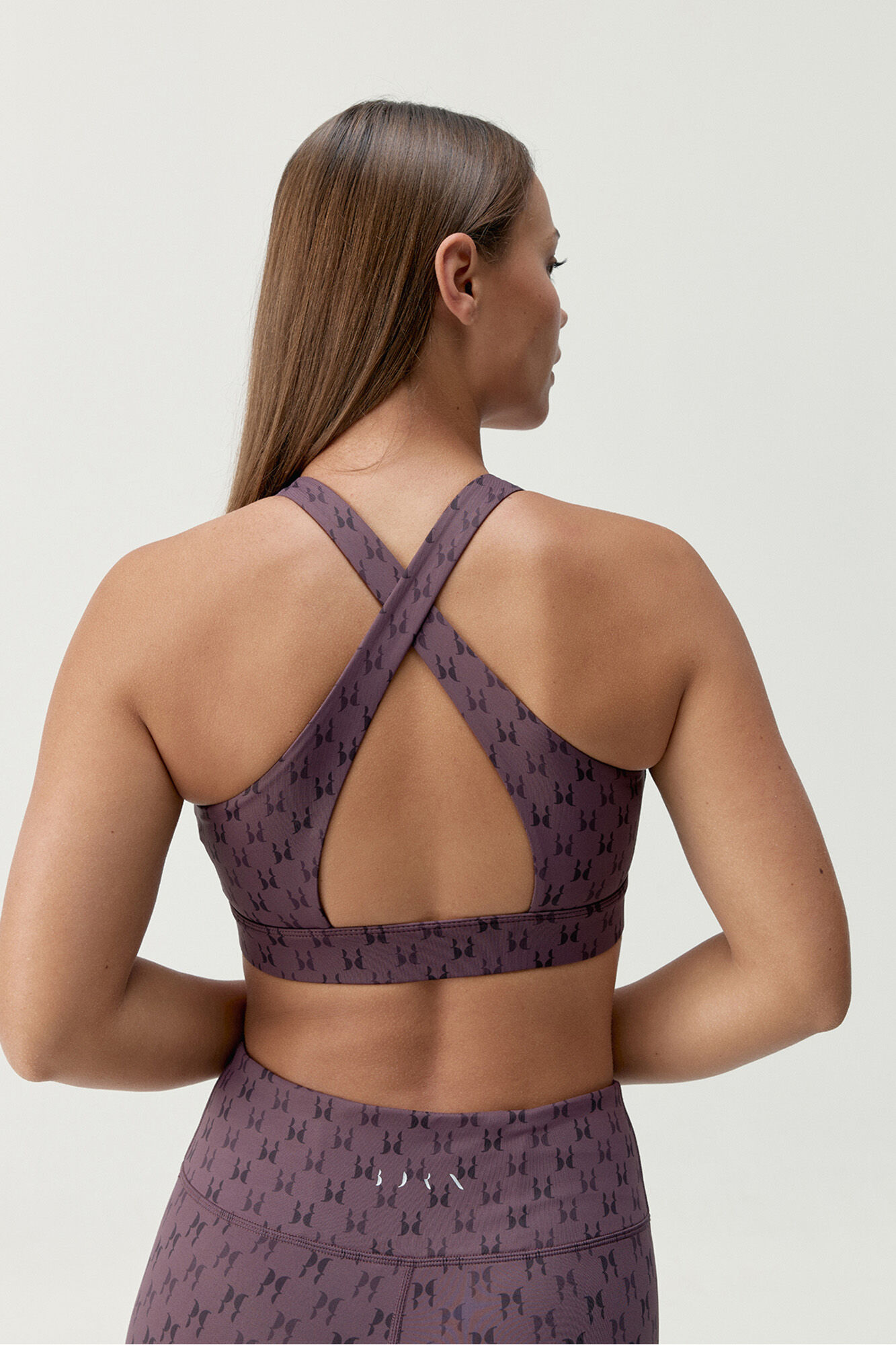 Born Living Yoga Sujetador top deportivo Monogram morado&nbsp;