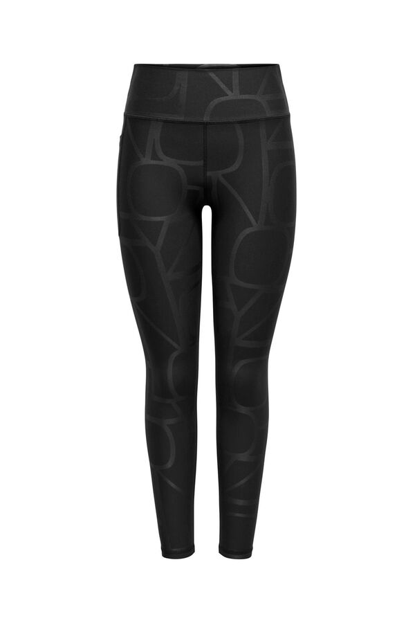 Womensecret Print high- rise leggings noir