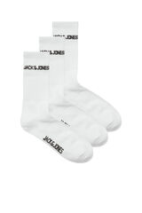 Jack & Jones Pack 3 meias desportivas branco