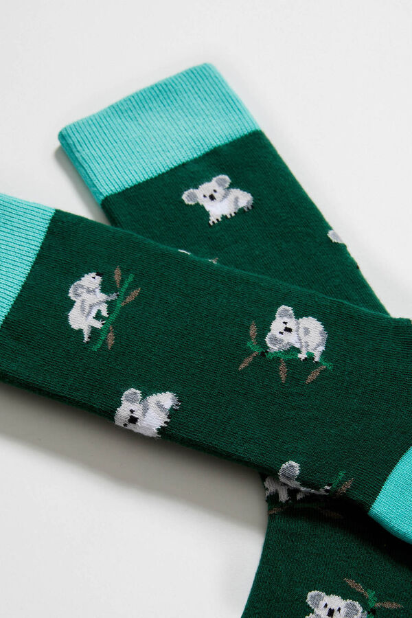 Besocks Koala high socks BESOCKS green