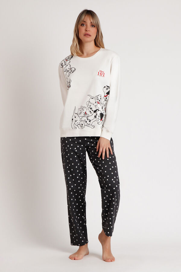 Admas 101 Dalmatians plush pajamas brown