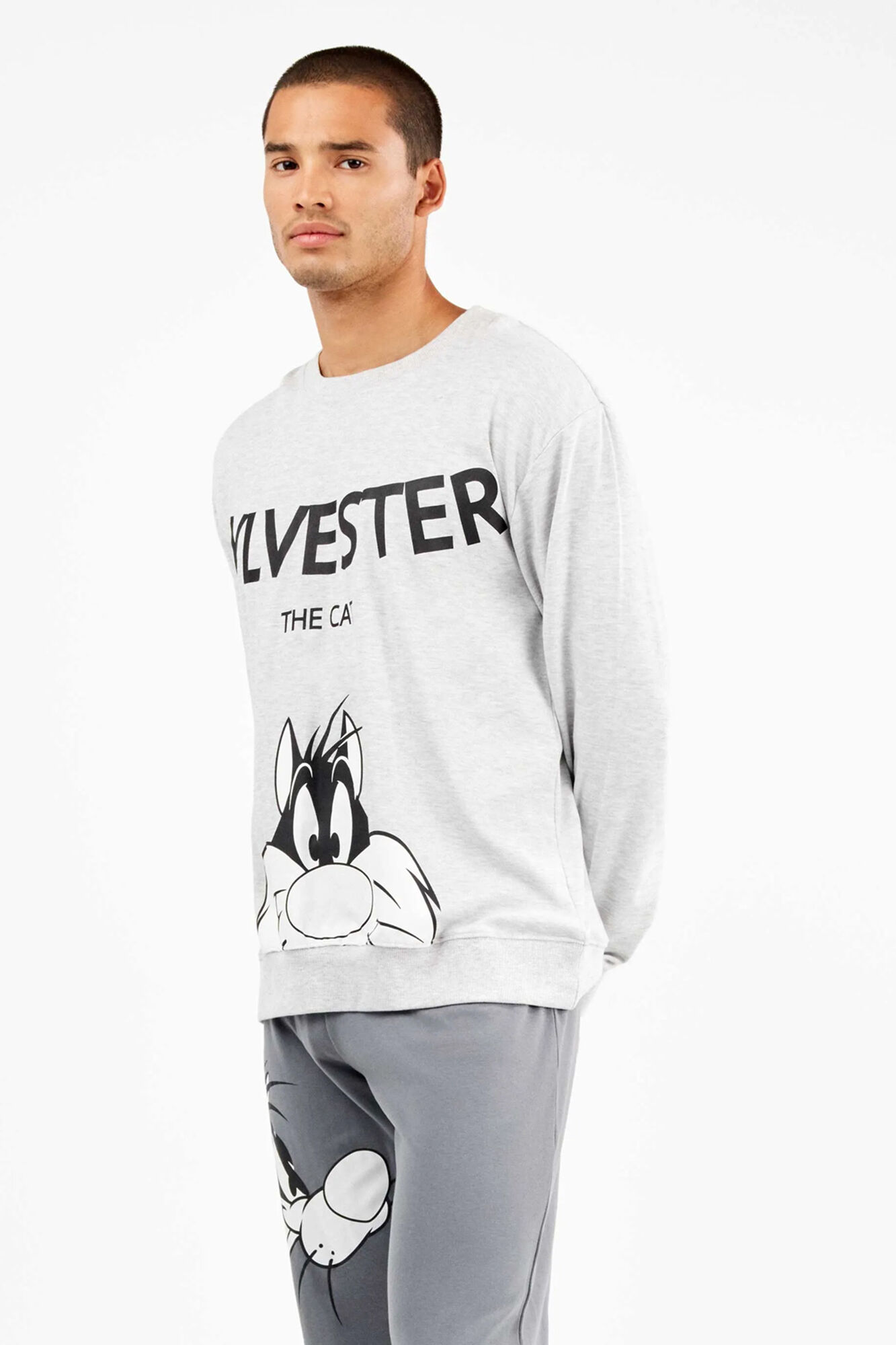 Gisela Conjunto pijama hombre Sylvester en punto interlock