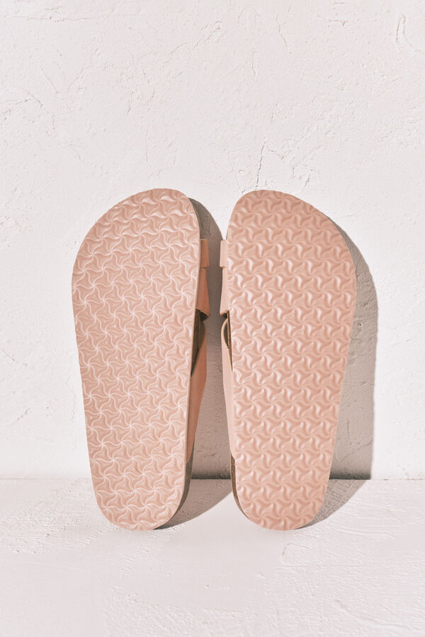 Women'secret Sand&aacute;lia bio de tiras cruzadas rosa rosa