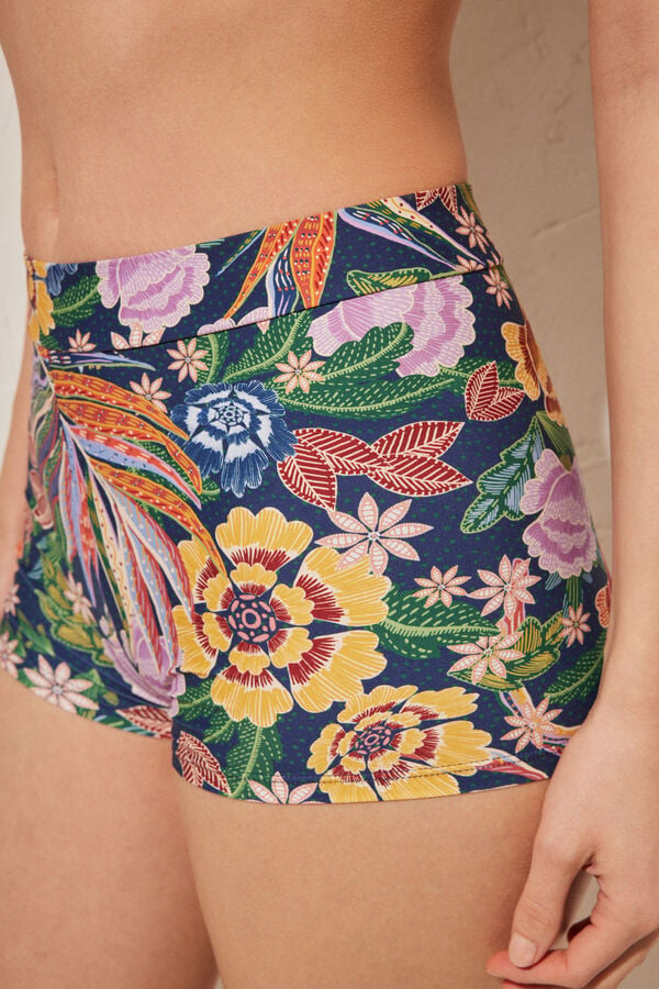Womensecret Braga bikini culotte tropical estampado