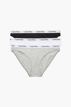 Womensecret Pack 3 braguitas cinturilla elástica Calvin Klein estampado